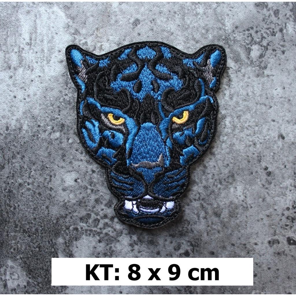 Patch_velcro thêu hình báo đốm dán ba lô_quần áo_túi xách