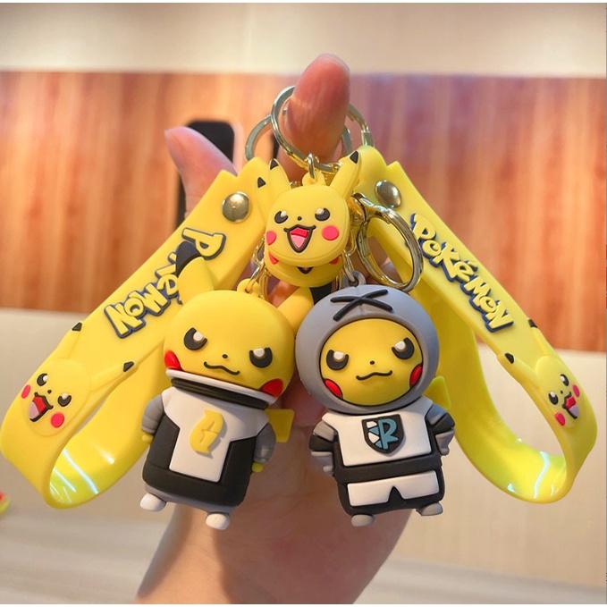 Móc khóa Pikachu ninja dễ thương PVC loại xịn đẹp