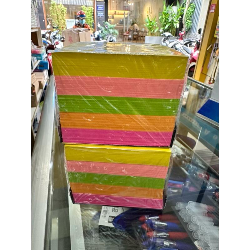 Giấy Ghi Chú Dạ Quang 3*3 grand Không Keo 600 Tờ