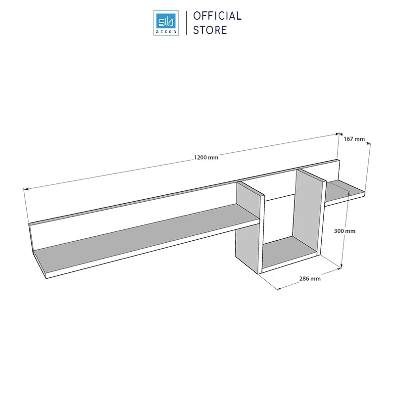 Kệ Gỗ Trang Trí Treo Tường Sáng Tạo Thương Hiệu SIB Decor