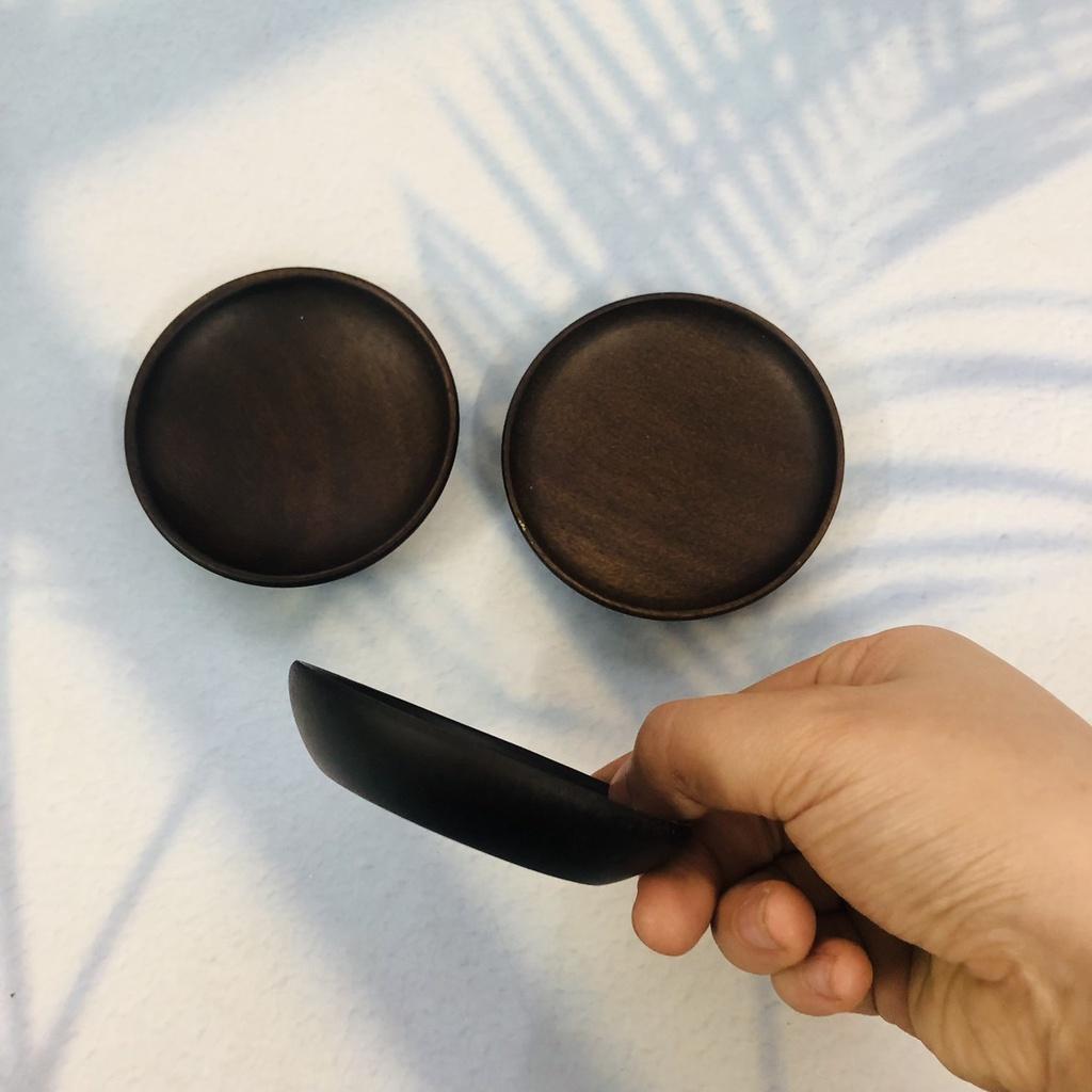 Đĩa/Chén Gỗ Nhỏ Xinh 8cm, Đĩa Đựng Gia Vị Chấm Sốt Trái Cây, An Toàn Tiện Lợi