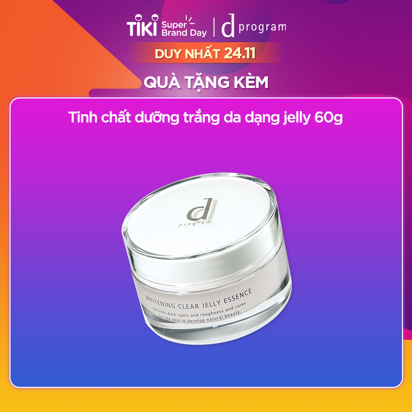 BỘ SẢN PHẨM D PROGRAM CHỐNG NẮNG VÀ DƯỠNG TRẮNG DA HOÀN HẢO (TINH CHẤT CHỐNG NẮNG BẢO VỆ DA 40ML + NƯỚC CÂN BẰNG DƯỠNG TRẮNG DA 125ML + SỮA DƯỠNG TRẮNG DA 100ML)