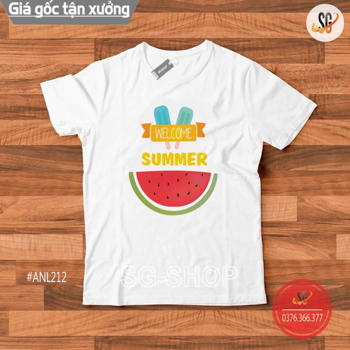 Áo Thun Welcom Summer - Thun Cotton ANL212