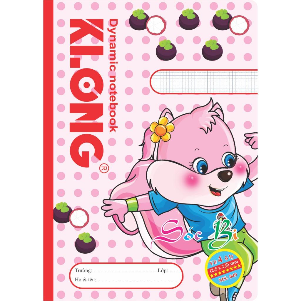 Vở 4 ô ly 48tr đủ 120/92-95; MS: 049