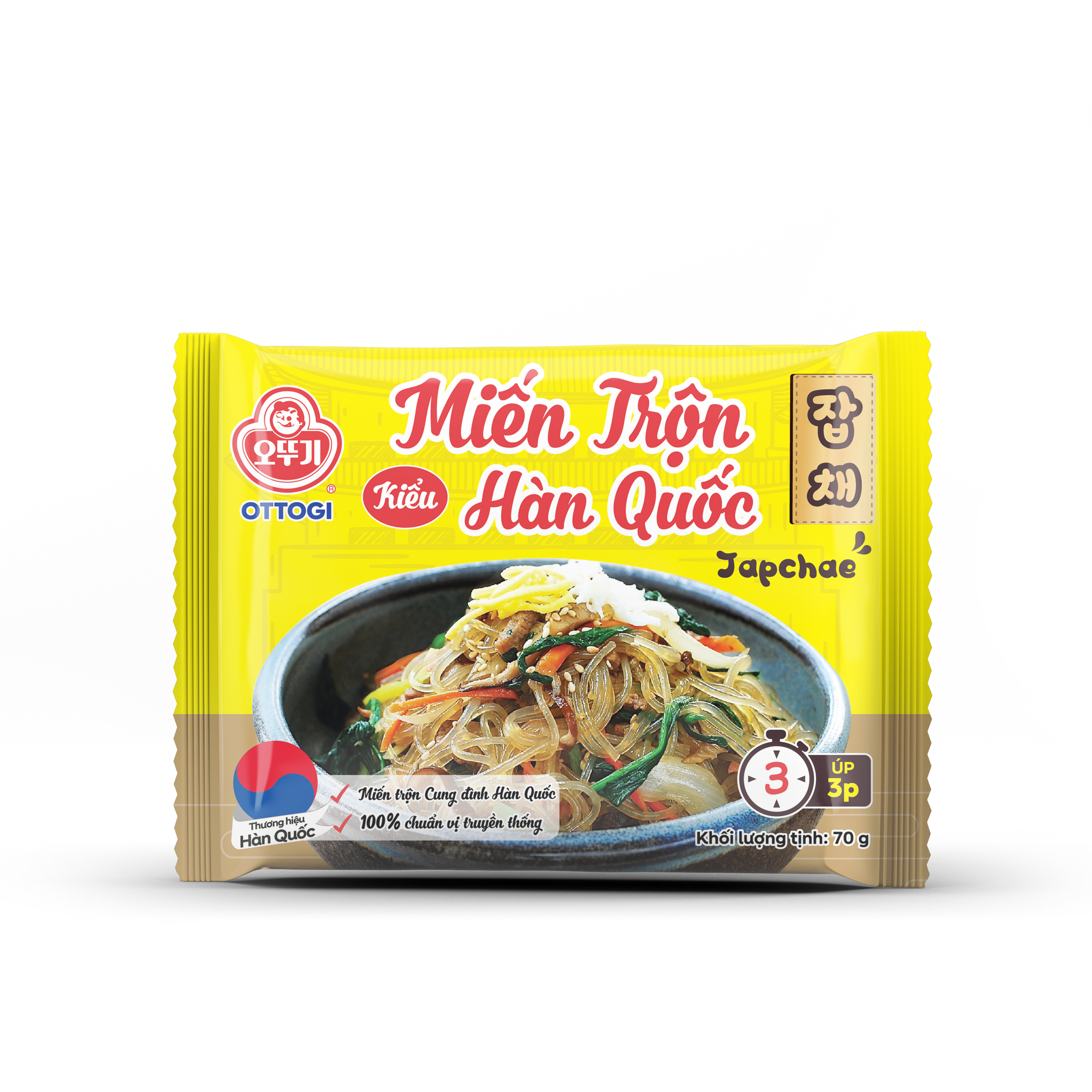 Thùng 20 gói miến trộn Hàn Quốc Japchae Ottogi 70g