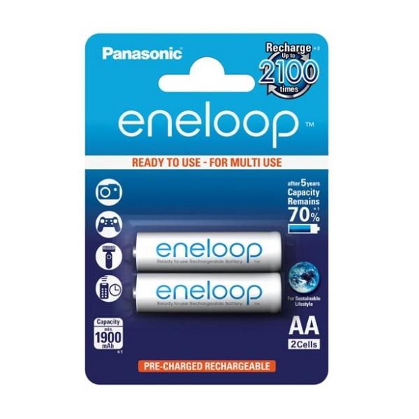 Bộ 2 Pin AA Panasonic Eneloop 2000mAh - Hàng chính hãng