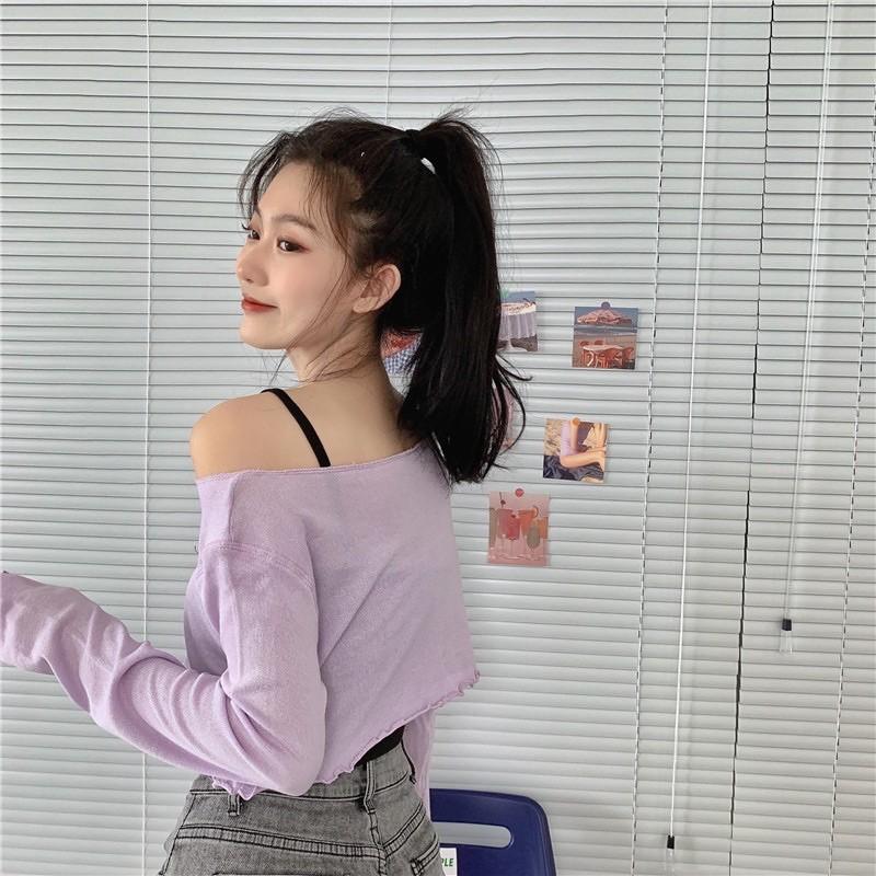 Áo thun gân croptop mỏng OOD ONE OUT summer 2021
