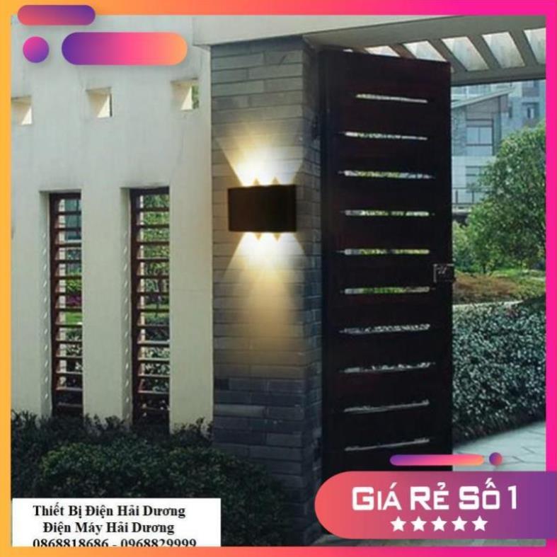 Đèn trang trí hắt tường 2 đầu 6w chống nước đẹp