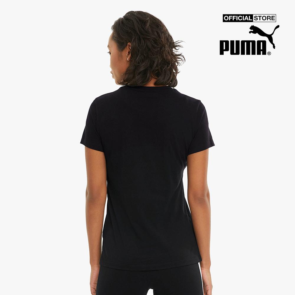 PUMA - Áo thun nữ tay ngắn cổ tròn Classics Logo 530076