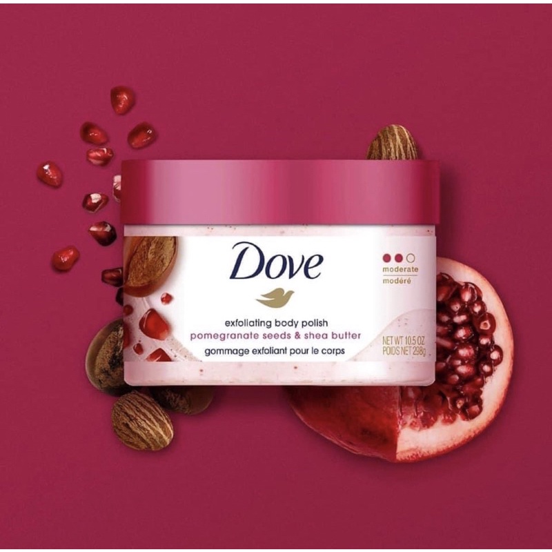 Tẩy Da Chết Toàn Thân DOVE Exfoliating Body Polish 298g(Bản Mĩ)