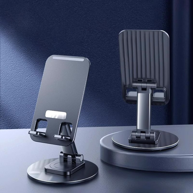 Giá kệ đỡ điện thoại dành cho iphone ipad máy tính bảng xoay 360 độ gấp gọn điều chỉnh nhiều nấc độ cao - Hàng chính hãng