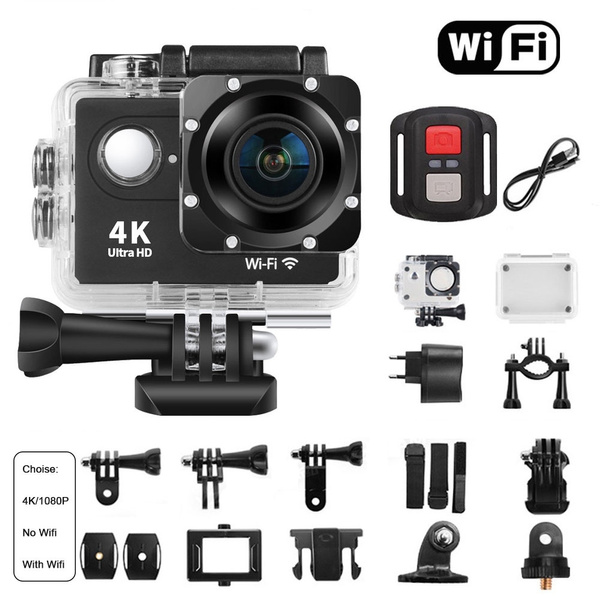 Camera Hành Trình Chống Nước Chống Rung 4K Sports Ultra HD DV có Điều Khiển, Cam Ô Tô Xe Máy Xe Đạp, Action Cam Remote, Camera Hành Trình Gắn Mũ Bảo Hiểm, Camera phượt thể thao kết nối Wifi xem trực tiếp điện thoại