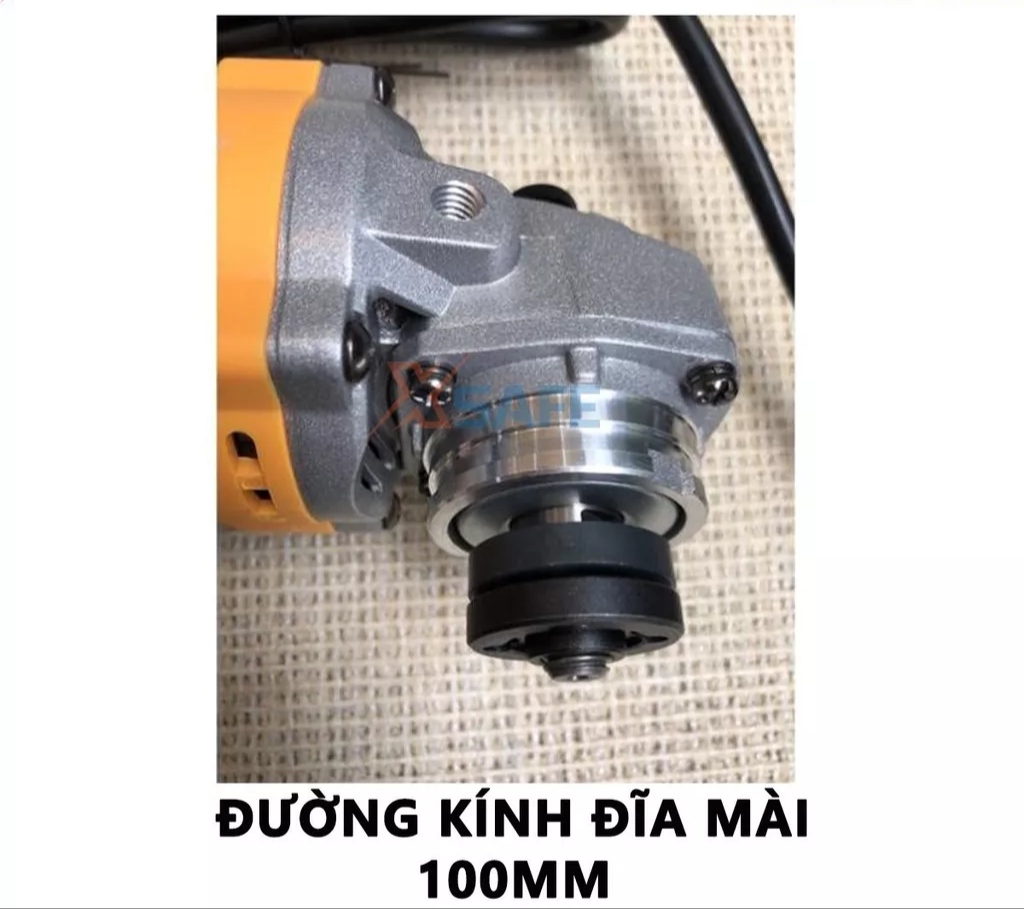 Máy cắt mài góc 750W AG750282 đĩa 100mm công tắc đuôi, dòng Công Nghiệp, bảo hành hãng 6 tháng Toàn Quốc