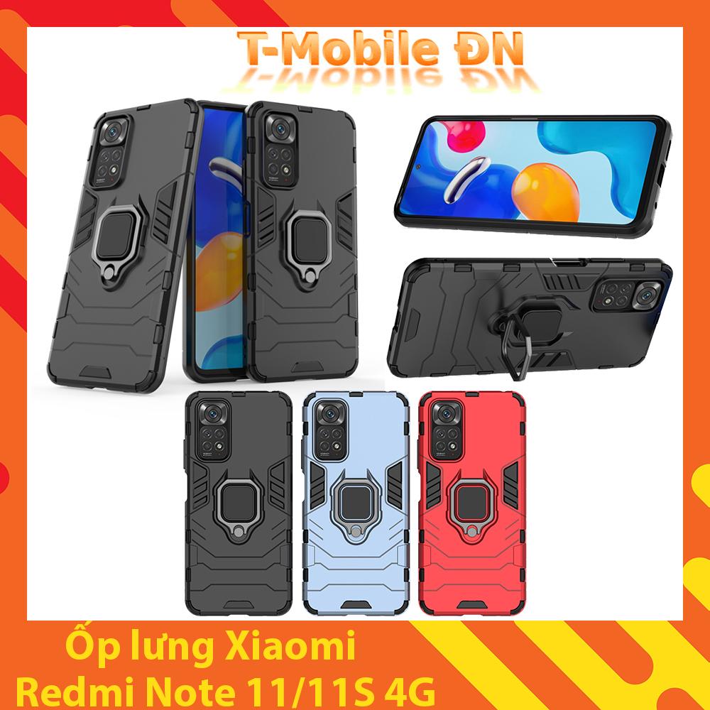 Ốp lưng cho Xiaomi Redmi Note 11 11s 4G iRON MAN IRING Nhựa PC cứng viền dẻo chống sốc