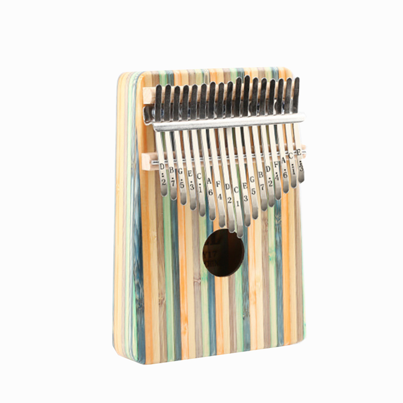 Đàn Kalimba Yael cao cấp 17 phím, Thumb Piano 17 keys - Gỗ sọc xanh Tặng kèm khóa học miễn phí