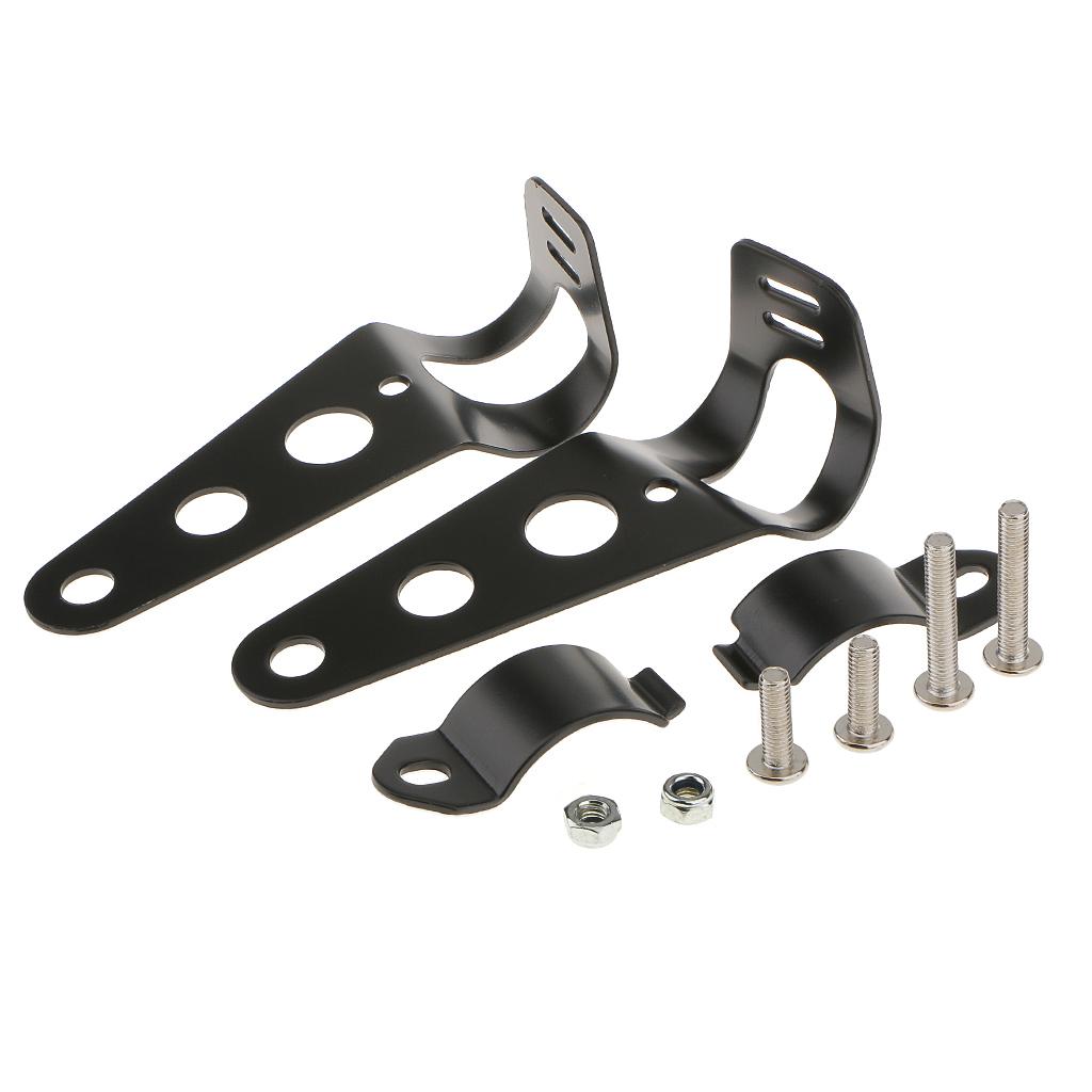 Universal Motorcycle Motorbike Headlight Mount Bracket 28-36mm Fork Mounting
