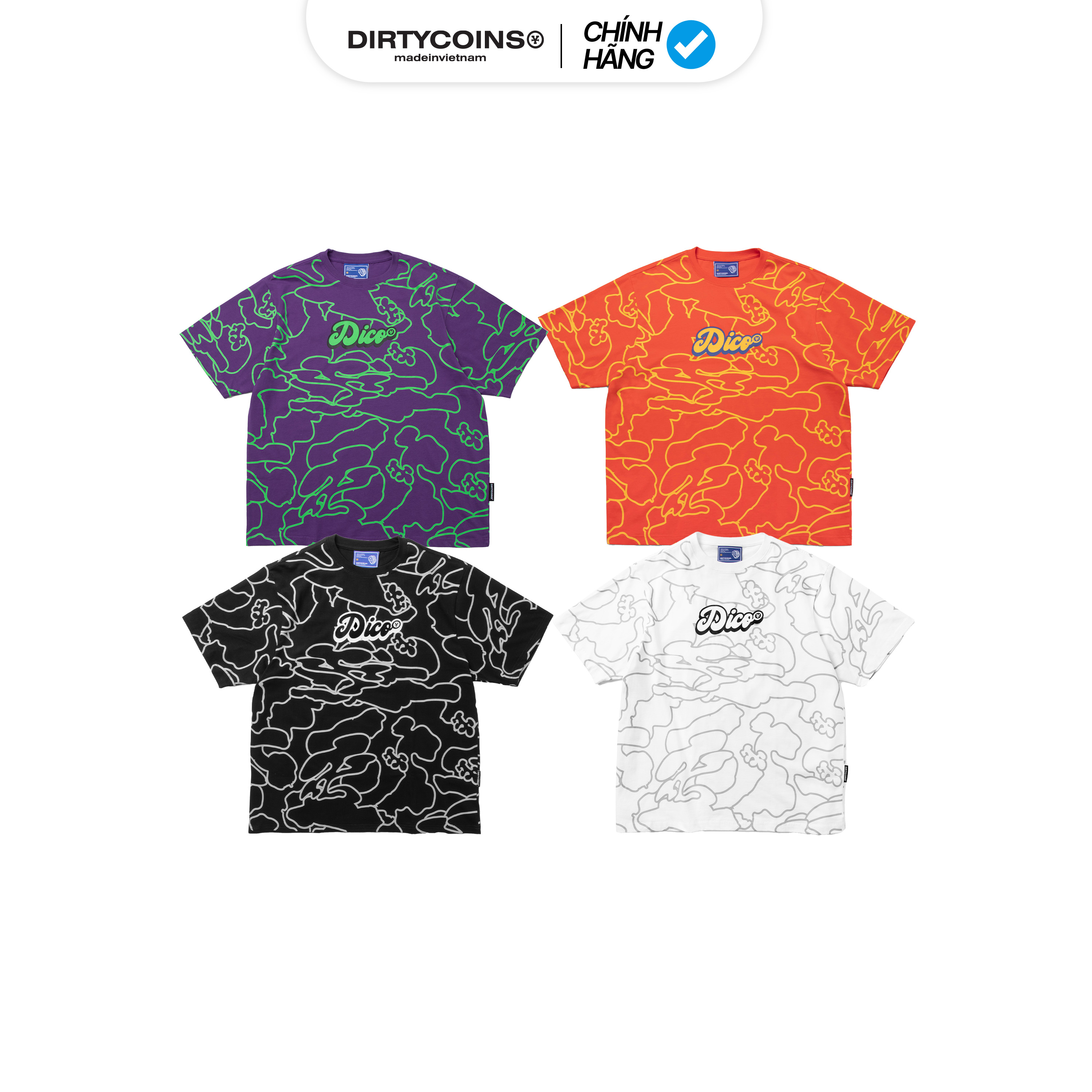 Áo Thun DirtyCoins Line Camo T-shirt