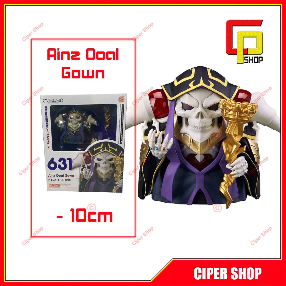 Mô hình Nendoroid 631 - Nendoroid Ainz Ooal Gown - Mô hình Chúa tể