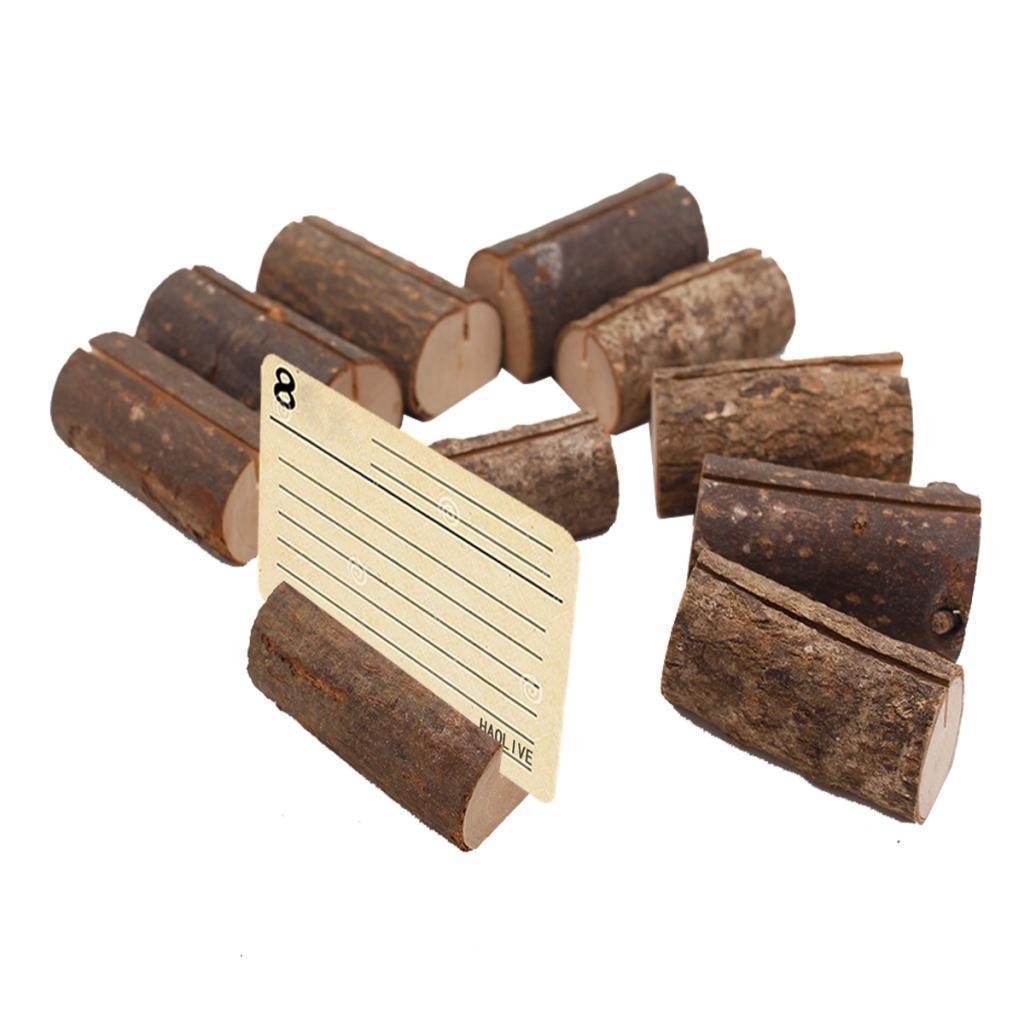 20x Wooden Table Number Holders Wooden Place Card Holder Wedding Card Holder