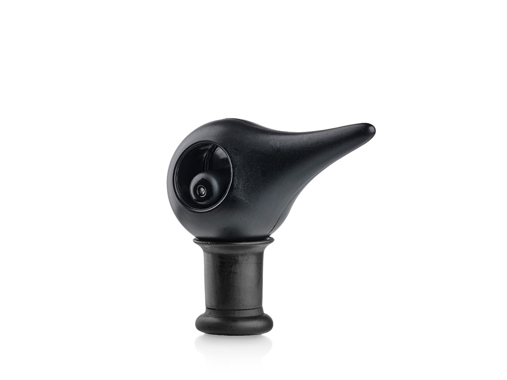 Nắp đậy chai rượu vang Bird, màu đen
