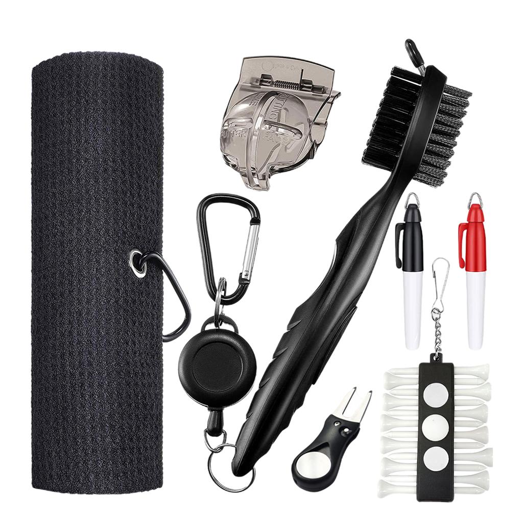 Golf Club Cleaning Kit Brush Tool Groove Cleaner Cleaning Tool Golf Tees