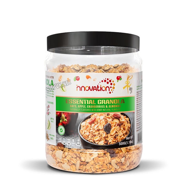Yến mạch Simply Granola Innovation- Ngũ cốc yến mạch ăn liền mật ong hạnh nhân nho socola