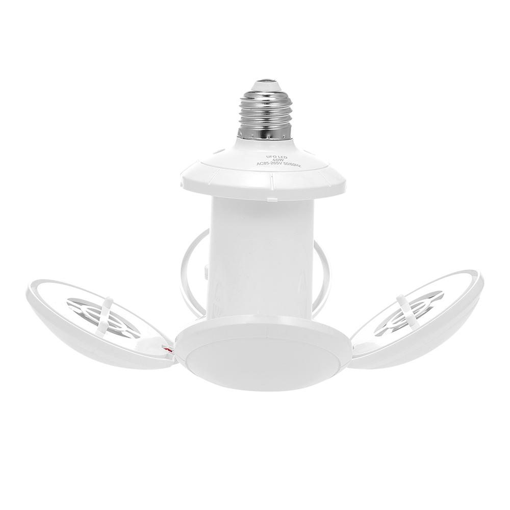 LED Garage Lights Deformable 40W LED Basement Lights E26/E27 LED Light Bulb Ceiling Lighting Daylight Lamps with 4