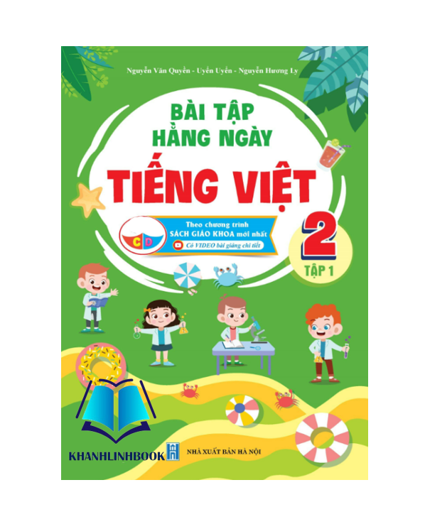 Sách - Combo Bài Tập Hằng Ngày Toán + Tiếng Việt Lớp 2 - tập 1