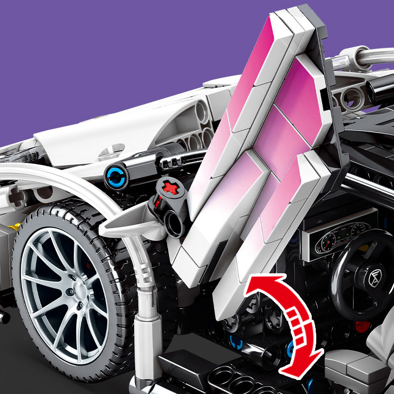 Đồ Chơi Ráp Lắp Kiểu LEGO Mô Hình Xe Lamborghini Aventador Hologram Điều Khiển Từ Xa S701945 Với 1337 PCS