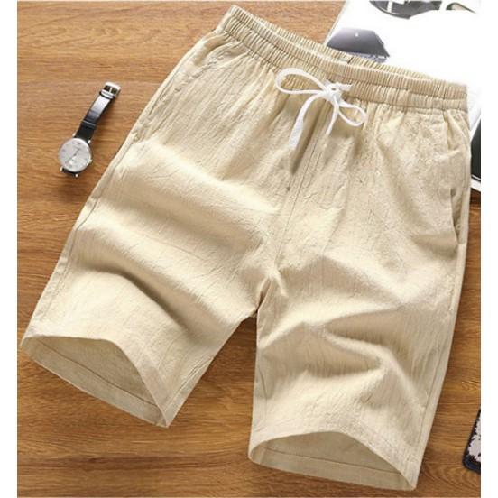 Quần short đũi nam dáng lửng, chất đũi mềm mát