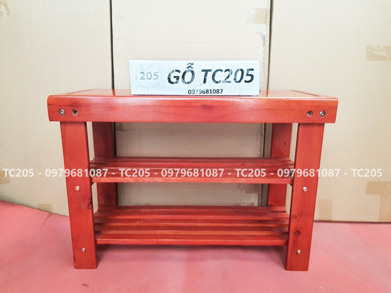 Kệ Giày Dép Kết Hợp Ghế Ngồi - 205 TC Bench Top Solid  Wood