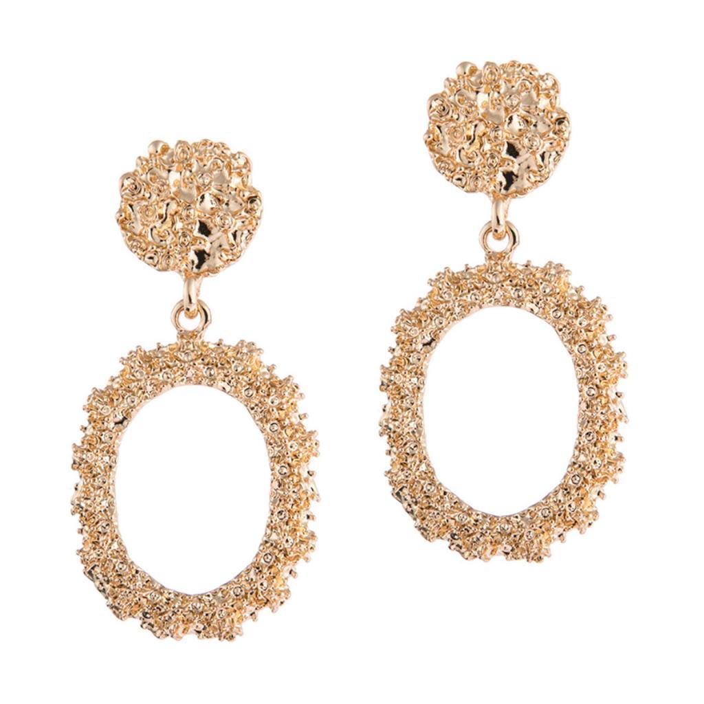 Dangle Earrings Metal Drop Earrings Bohemian Hoop Earrings Jewelry Golden