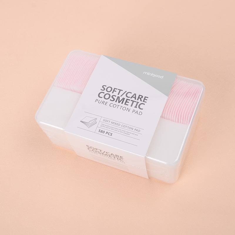 HỘP 580 MIẾNG BÔNG TRANG ĐIỂM COTTON THƯƠNG HIỆU MINIGOOD CHÍNH HÃNG MINIGOOD SOFT CARE COSMETIC PURE COTTON PAD – DMCTB07