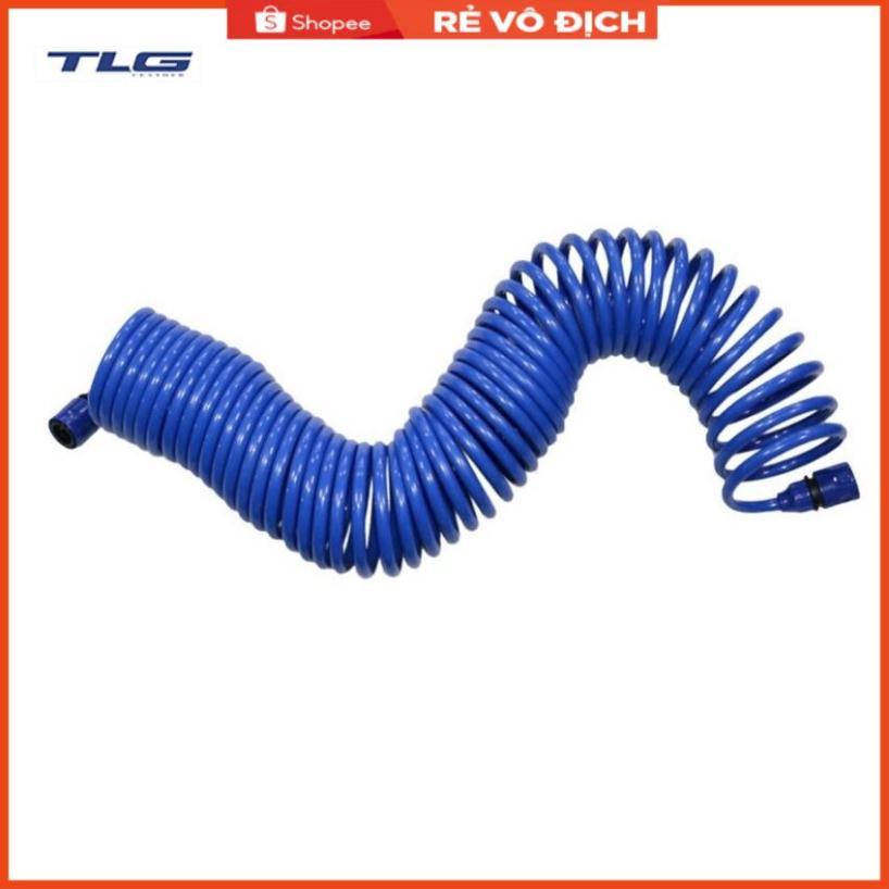 Bộ vòi xịt nước tưới cây đa năng tăng áp lực nước kèm dây tưới dạng lò xo co dãn 587814 loại 10m