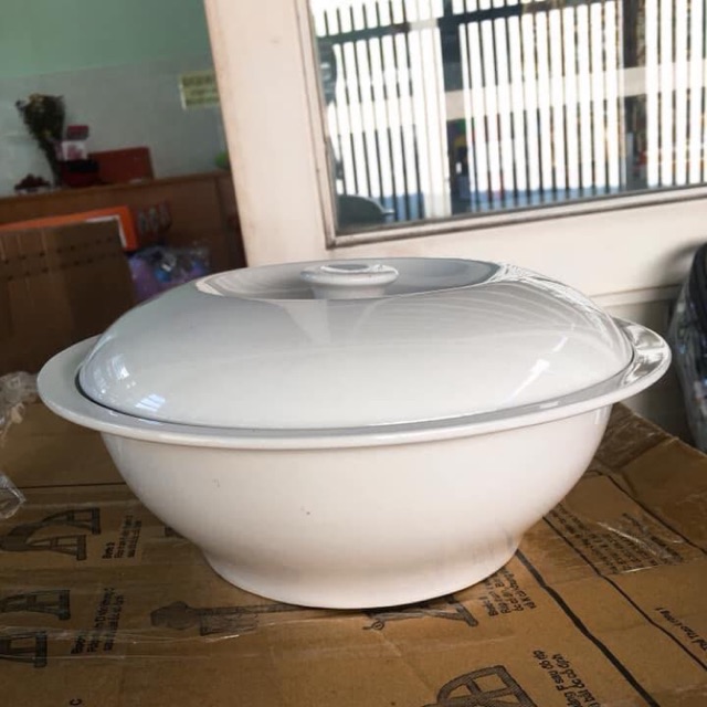 Set 02 Âu sứ có nắp - Bát tô đựng cơm canh 24cm