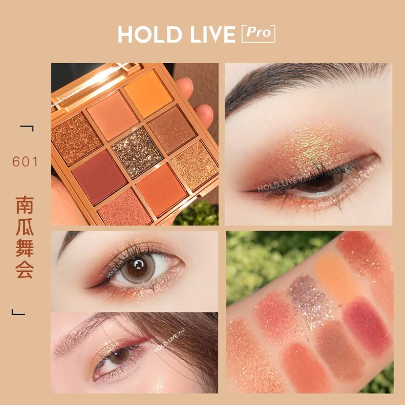 Bảng phấn mắt 9 ô Hold Live màu đỏ nhung thời trang