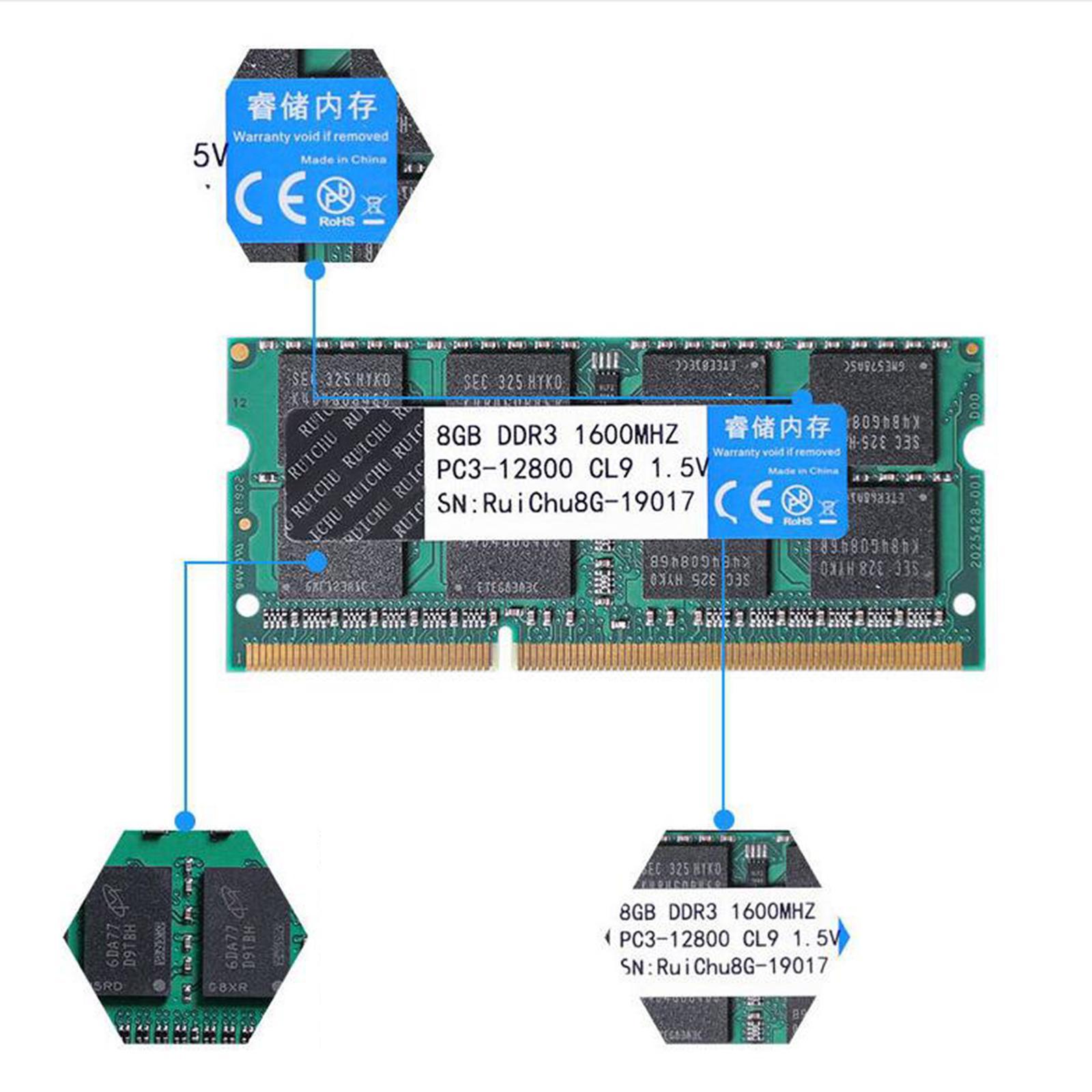 8G DDR3 1600MHz Desktop Motherboard Dedicated Memory Desktop PC