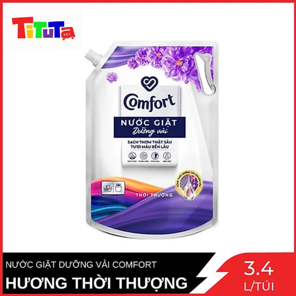 Nước giặt chống lão hóa vải Comfort hương Thời Thượng túi 3.4L