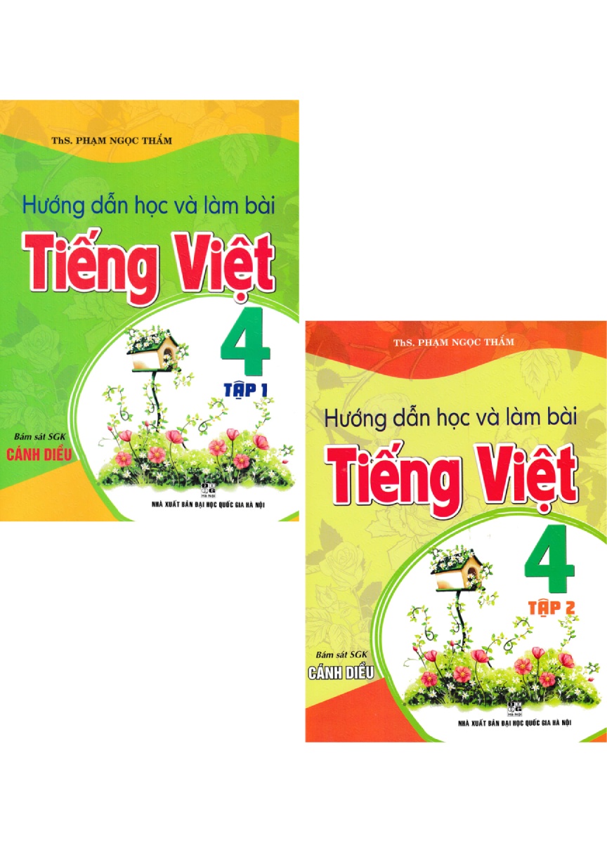 Combo Hướng Dẫn Học Và Làm Bài Tiếng Việt 4 - Tập 1 + 2 (Bám Sát SGK Cánh Diều) (Bộ 2 Cuốn)_HA