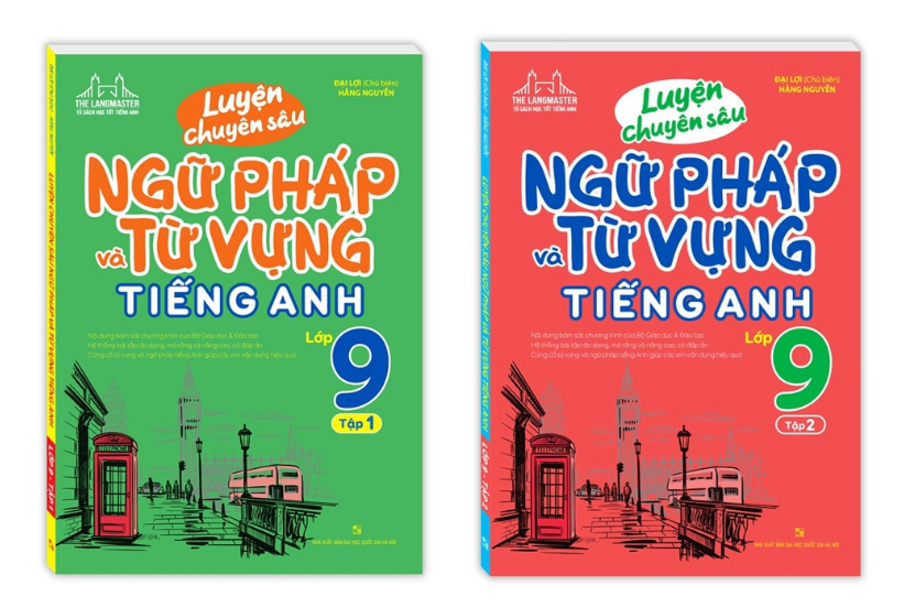 Sách - Combo luyện chuyên sâu ngữ pháp và từ vựng tiếng anh lớp 9