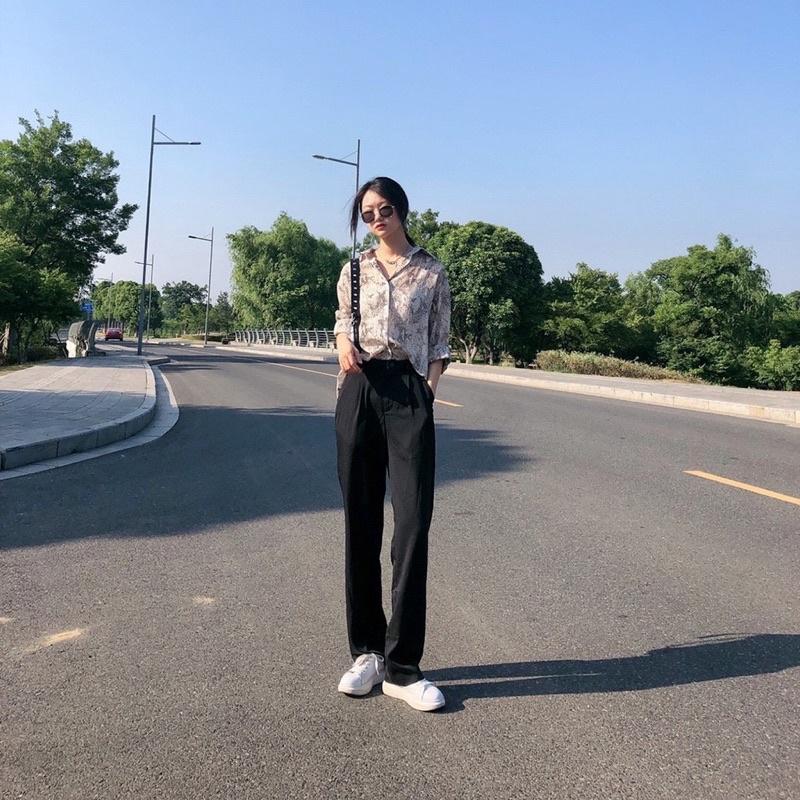 Quần ống rộng culottes xuông dài 100cm siêu Hot
