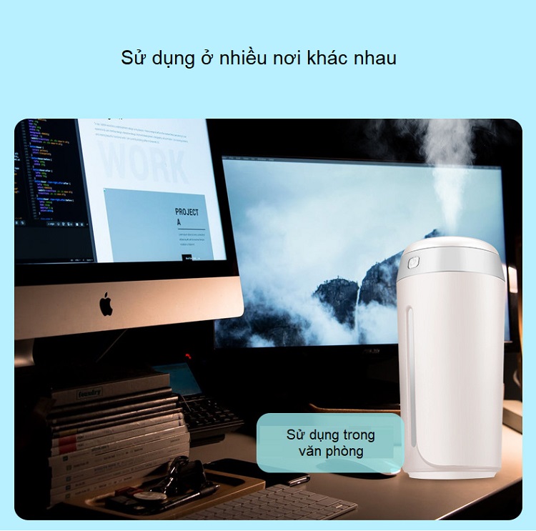 Máy tạo độ ẩm mini M188 - 380 mL - Hàng nhập khẩu