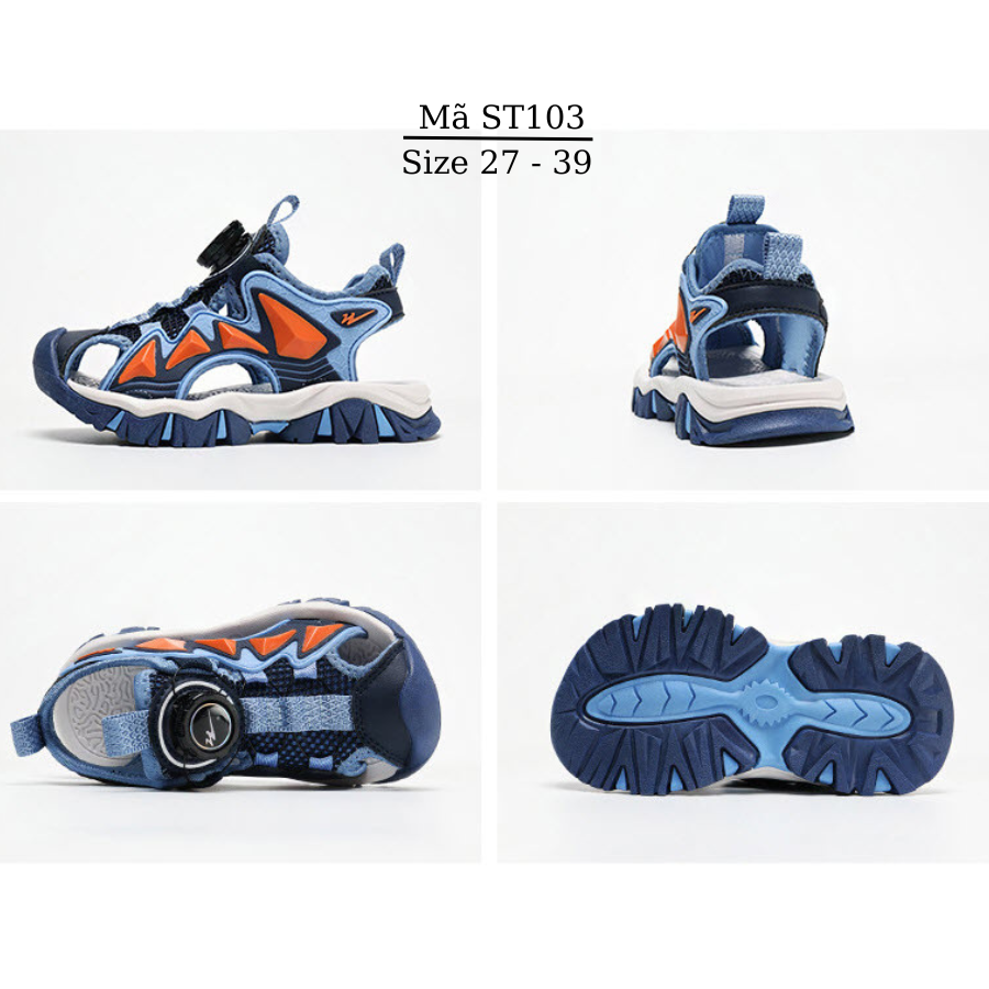 Giày sandal rọ bít mũi cho bé trai 3 - 12 tuổi W.Kids dáng thể thao khỏe khoắn năng động đi học đi biển mùa hè ST103
