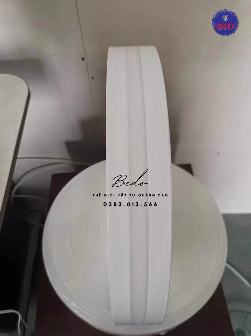 Gáy uốn chữ nổi 3D sáng chân chữ nhiều màu sắc bản 5cm cuộn 100m- BEDO