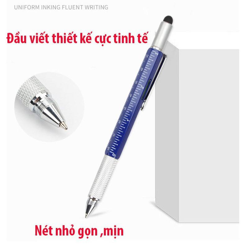 Bút Nhật Thông Minh Đa Chức Năng Compact 6in1 - Bộ 2 cái Đen+ Bạc  Magic Pen