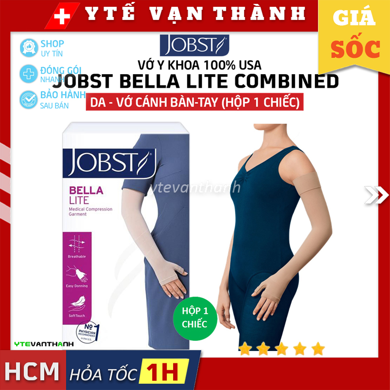 Vớ Y Khoa Tay Phù Bạch Huyết JOBST Bella Lite Combined (Cánh-Bàn Tay, Màu Da) (Hộp 1 Chiếc) -VT0710