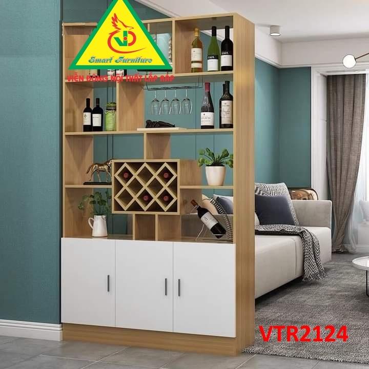TỦ KỆ TRANG TRÍ KIÊM VÁCH NGĂN VTR2124 - Nội thất lắp ráp Viendong Adv