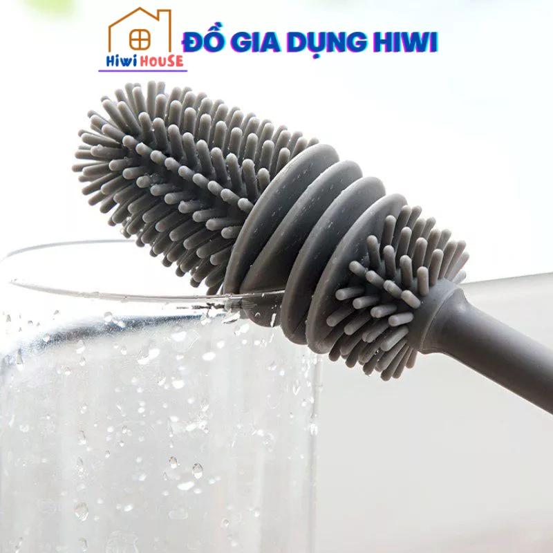 Cây cọ rửa cốc chén, bình sữa silicon, cây rửa cốc ly, cọ silicon, cọ cốc, chai lọ, bình sữa cao cấp, cọ vệ sinh chai