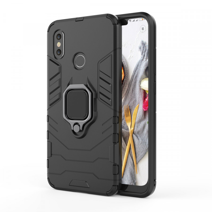 Ốp Lưng Cho Xiaomi Mi 8 SE iRON - MAN IRING Nhựa PC Cứng Viền Dẻo Chống Sốc