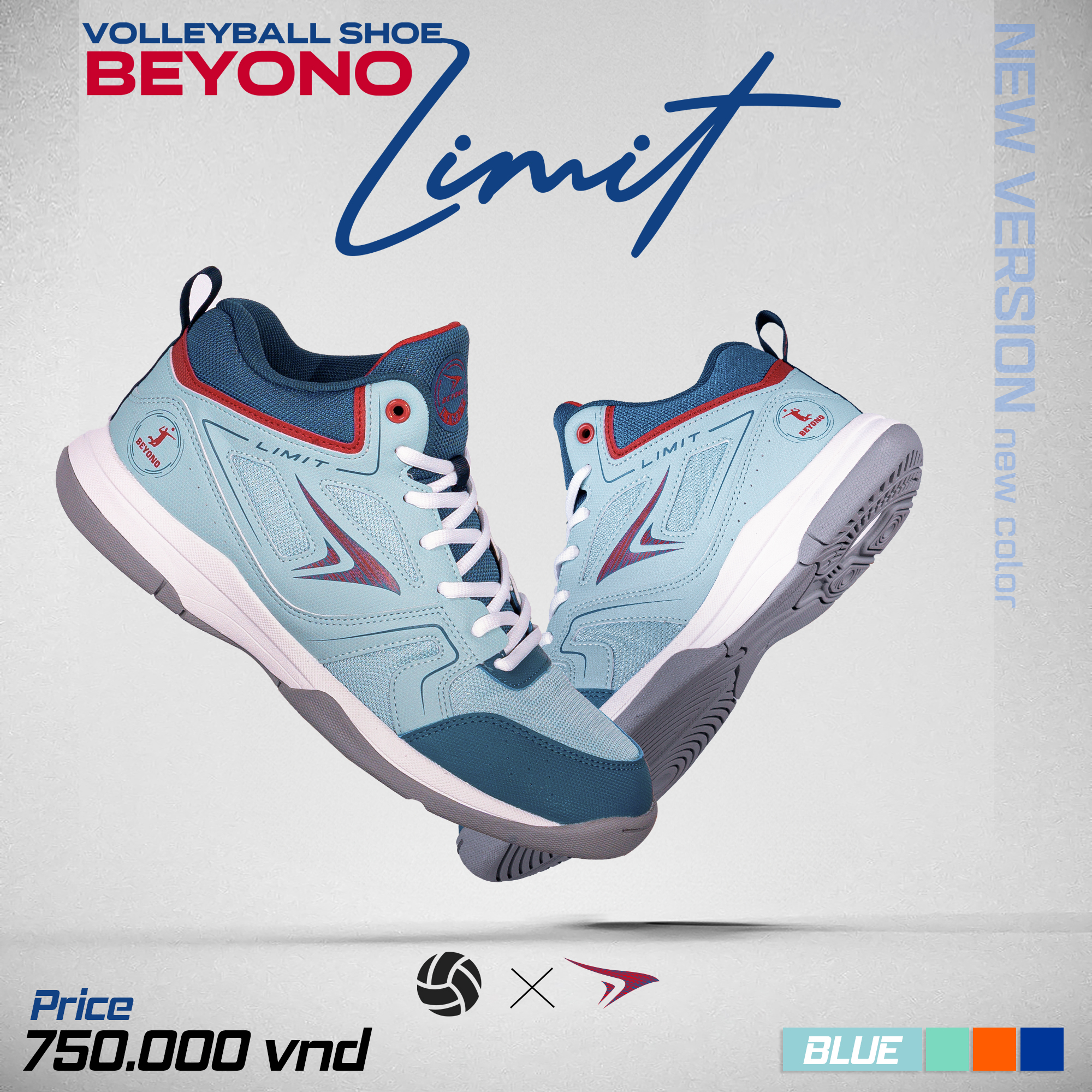 Giày Bóng Chuyền Nam Nữ Beyono Limit V2